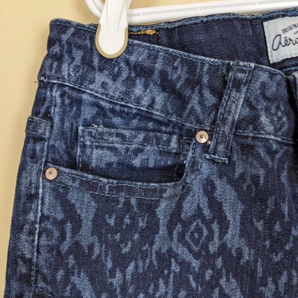 Aeropostale Womens Lola Printed Jegging Skinny Fit Jeans Size 0 - Picture 7 of 13